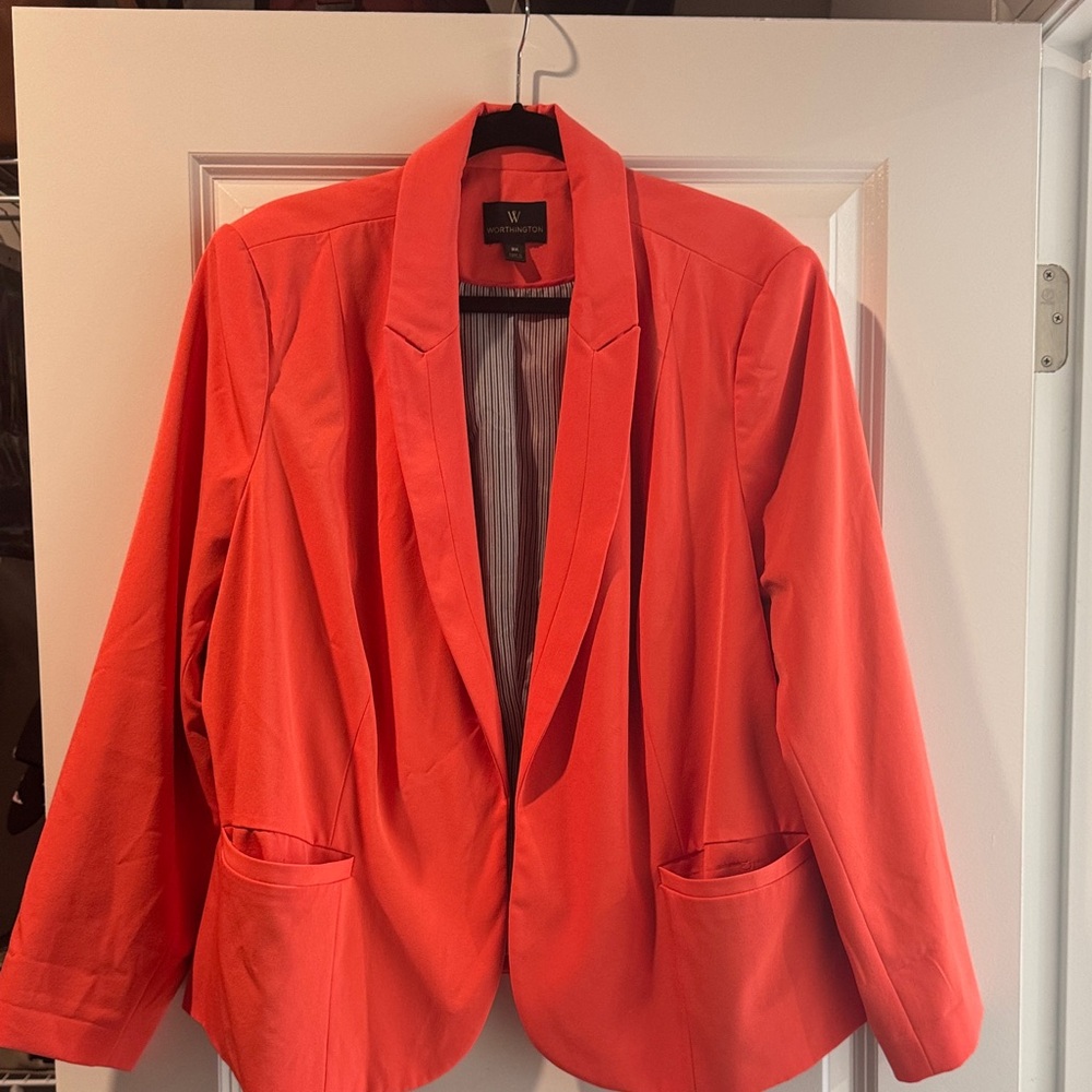 Vibrant Coral Women's Blazer